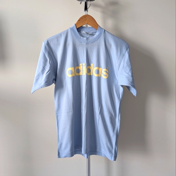 NWOT Blue and White Adidas T-Shirt - Picture 1 of 5